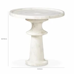 Skylar - Marble Side Table by Four Hands