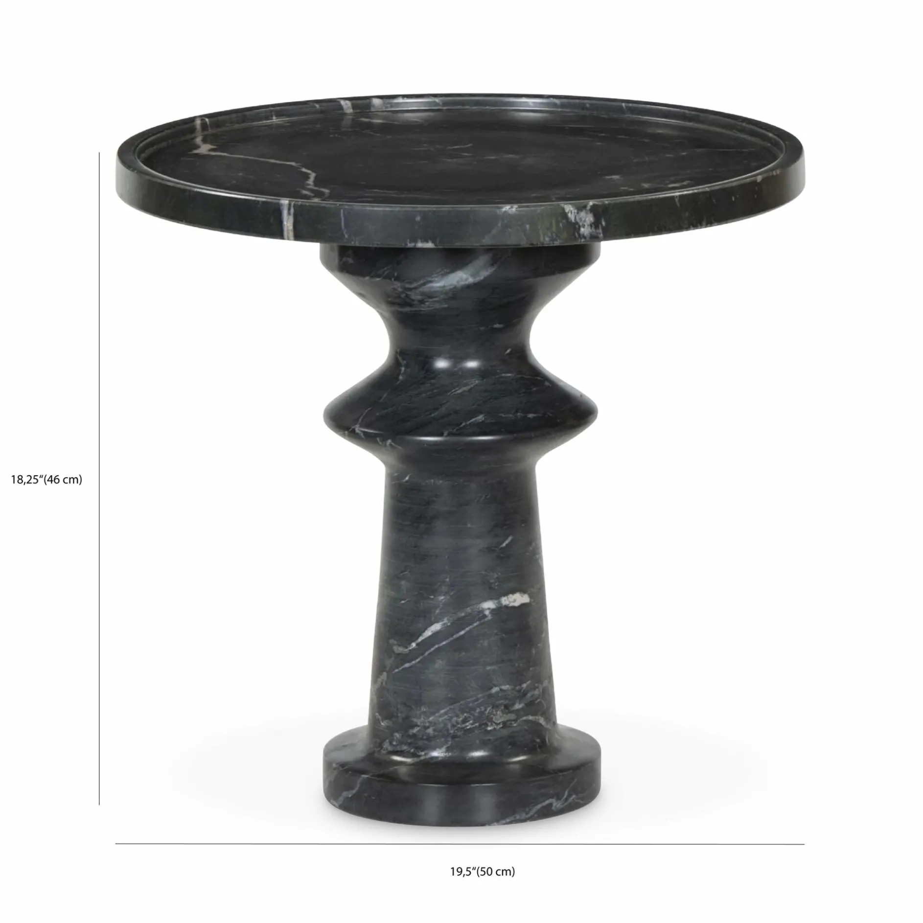Skylar - Marble Side Table by Four Hands