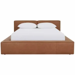 Slova - Leather Platform Bed