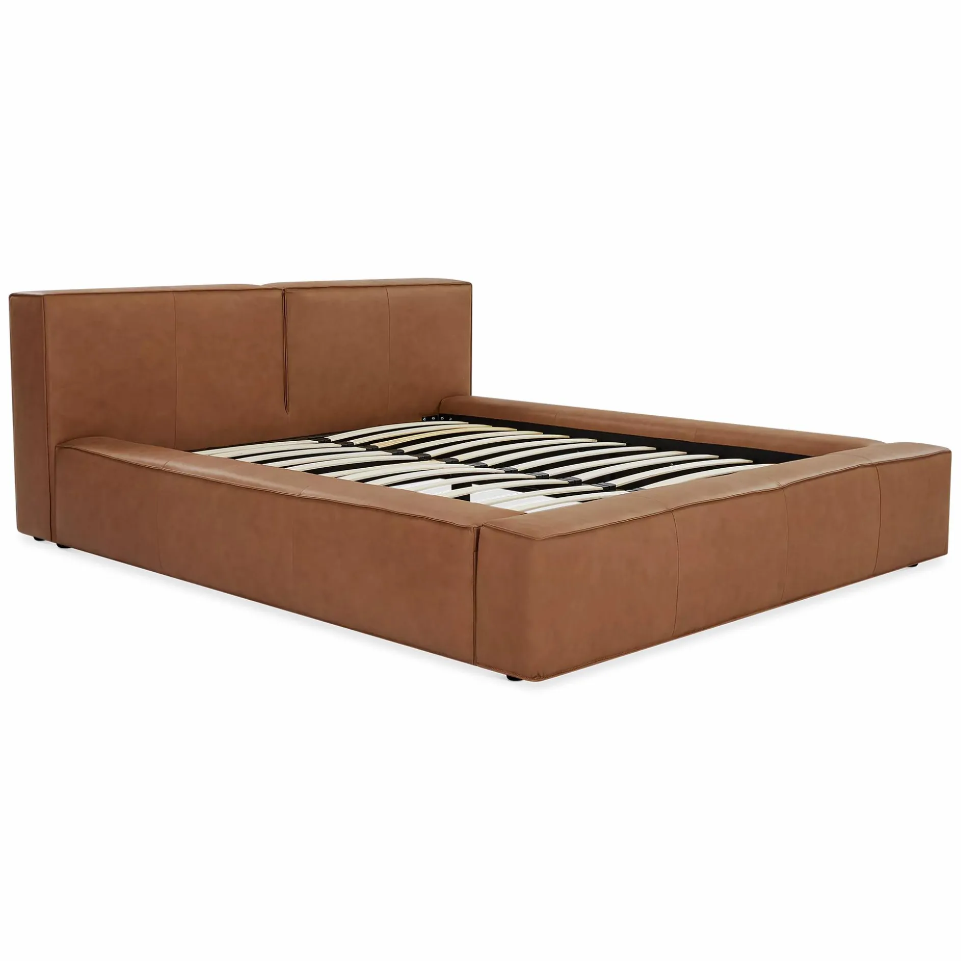 Slova - Leather Platform Bed