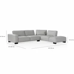 Soho - Sectional Leather Sofa by Gamma