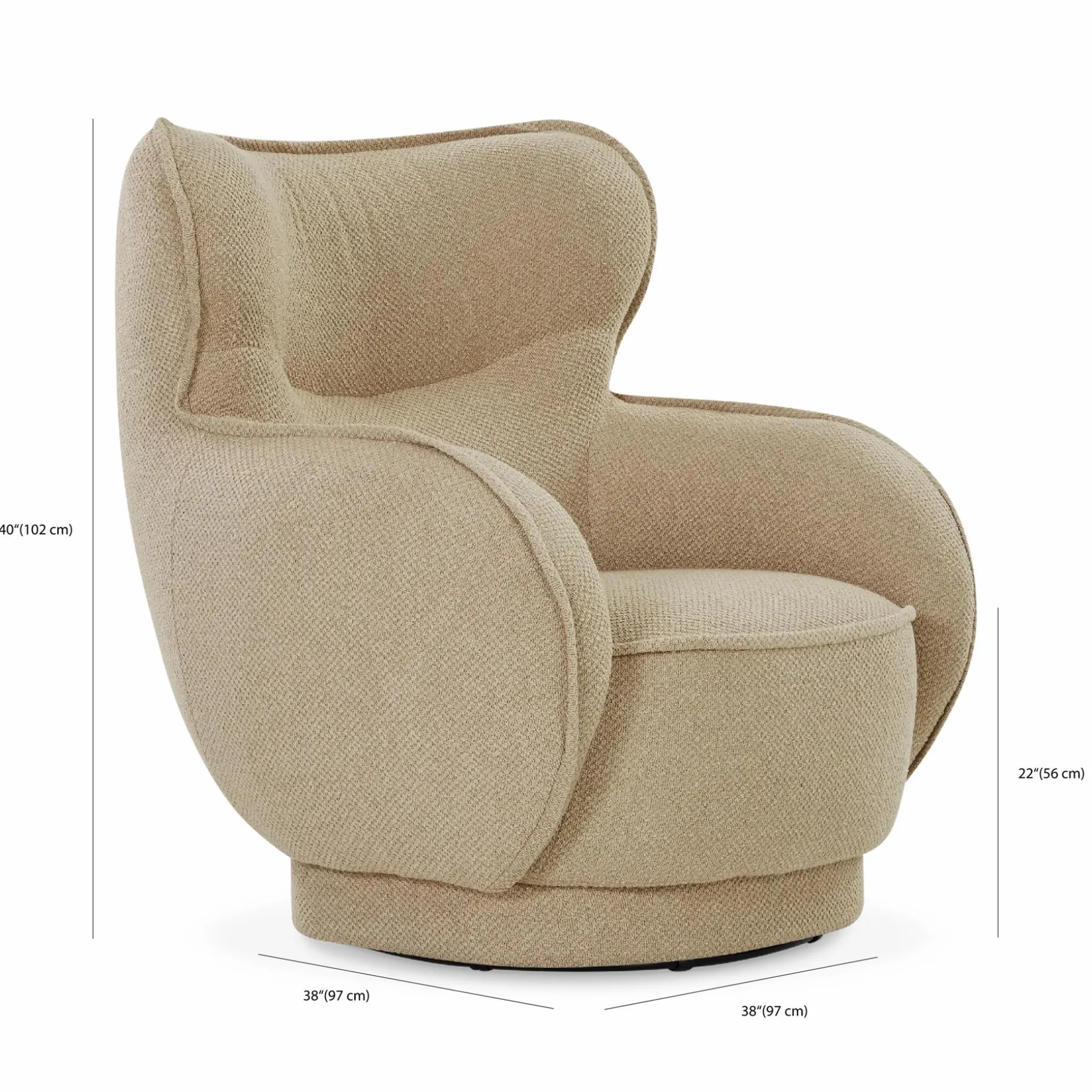 Sonora - Swivel Chair by Furninova