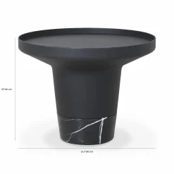 Spacer - Side Table with Marble Base