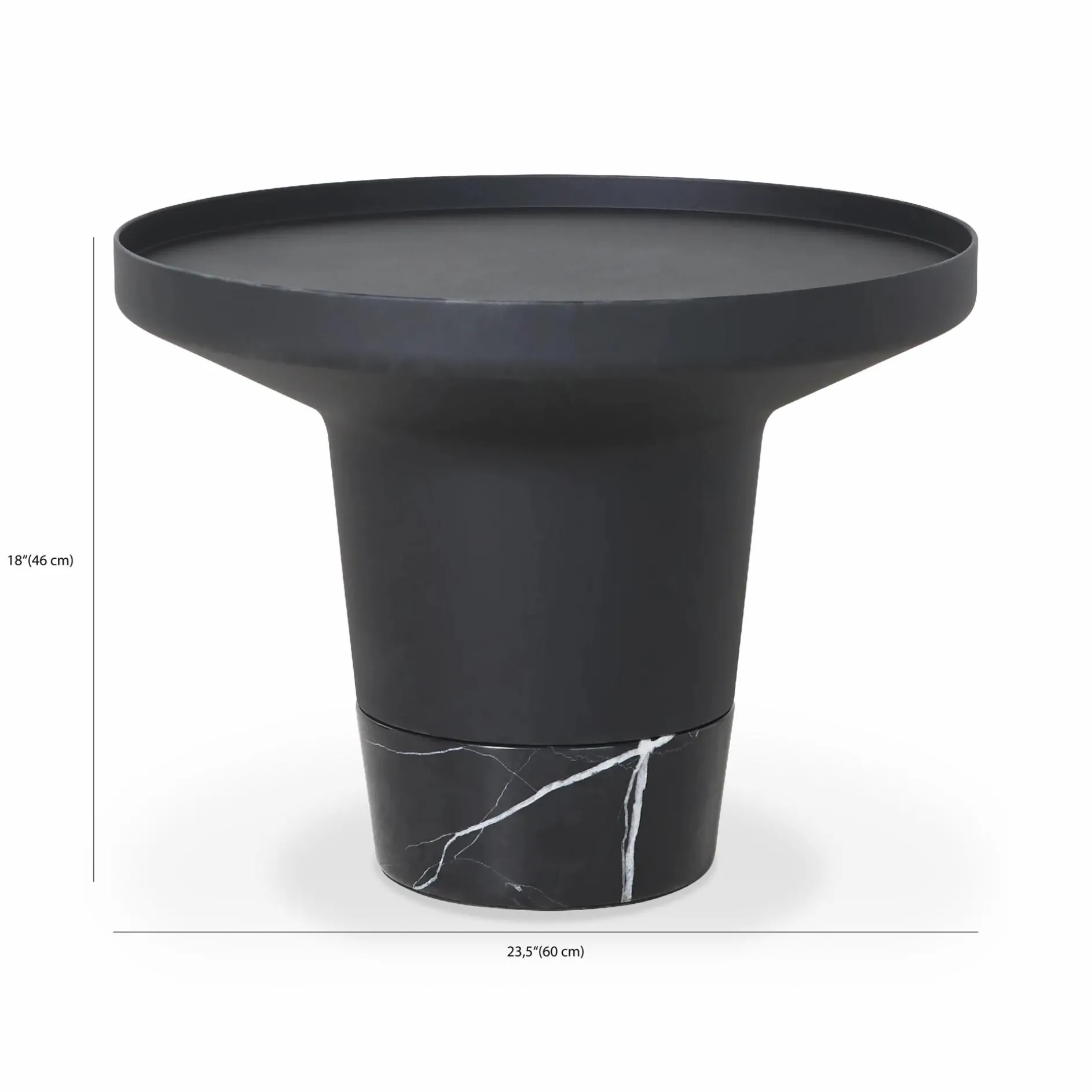Spacer - Side Table with Marble Base
