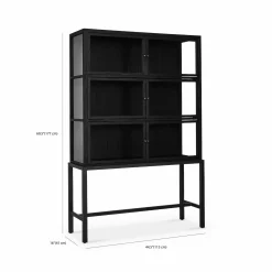 Spencer - Oak Curio Cabinet by Four Hands