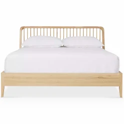 Spindle - Natural Oak Bed by Ethnicraft
