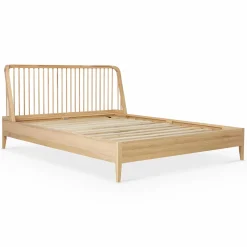 Spindle - Natural Oak Bed by Ethnicraft