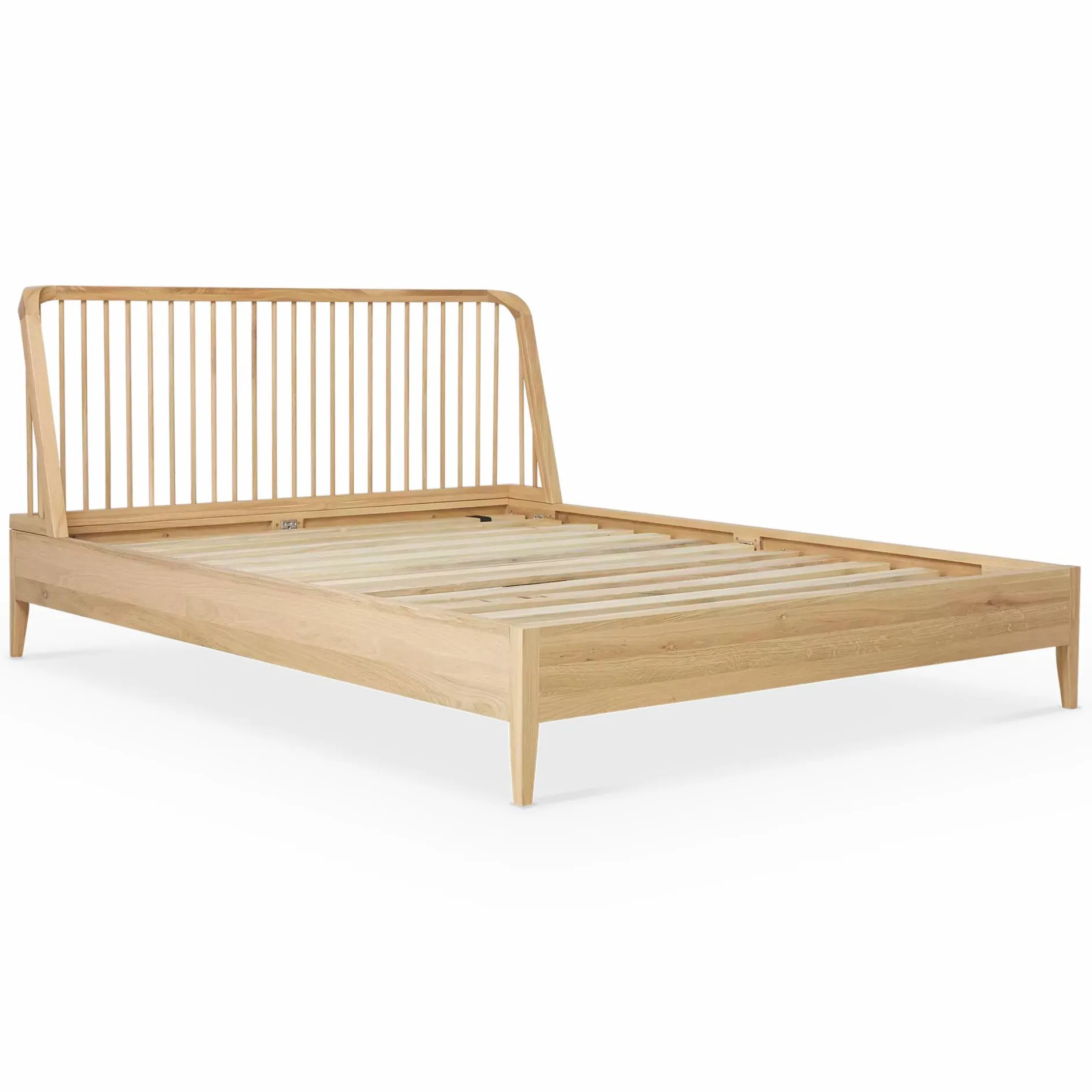 Spindle - Natural Oak Bed by Ethnicraft