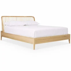 Spindle - Natural Oak Bed by Ethnicraft
