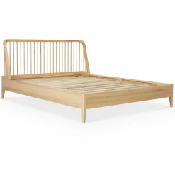 Spindle - Natural Oak Bed by Ethnicraft