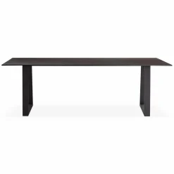 Spinoza - Raw Metal Top Dining Table