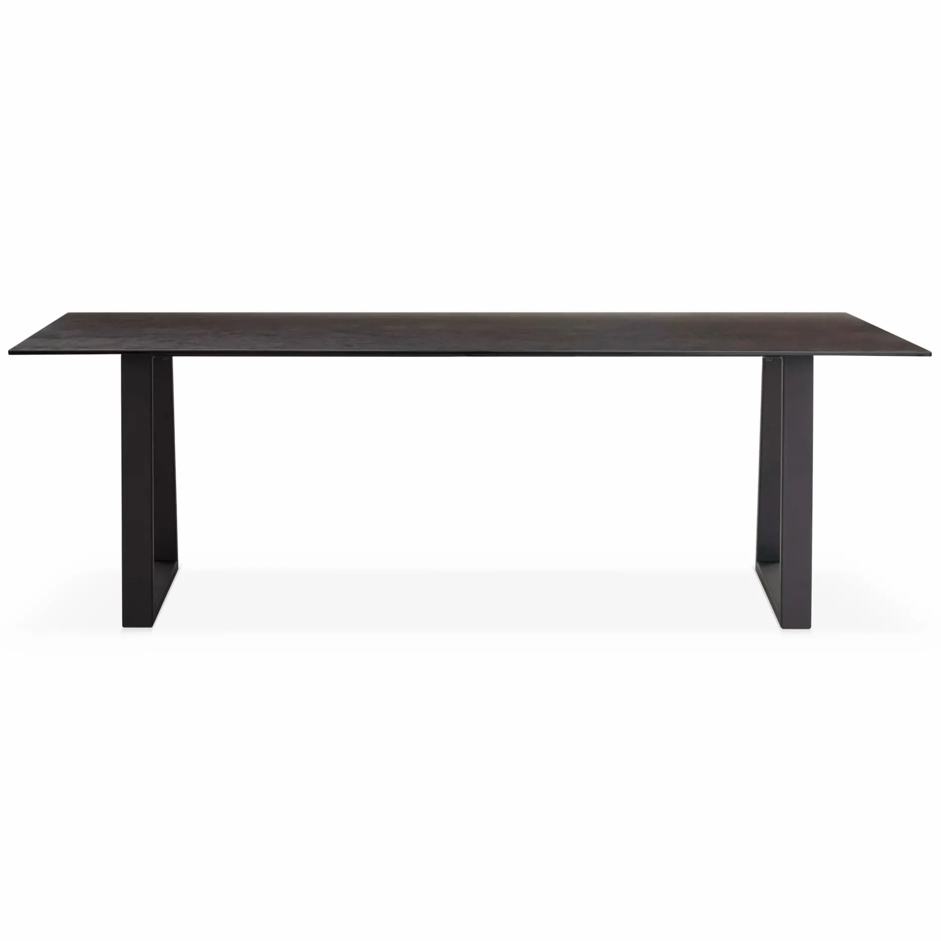 Spinoza - Raw Metal Top Dining Table
