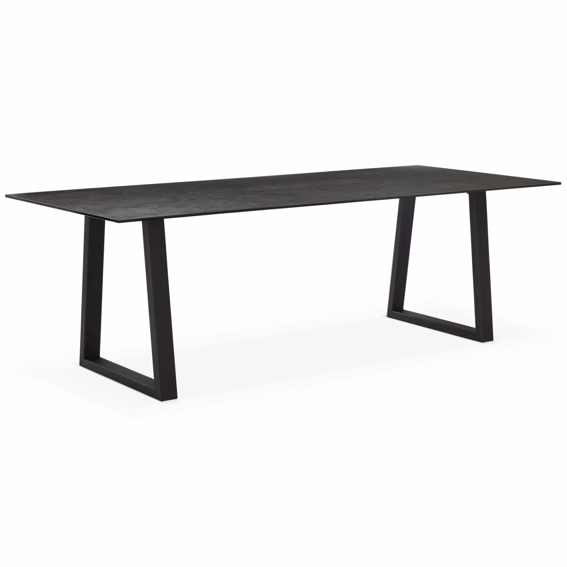 Spinoza - Raw Metal Top Dining Table