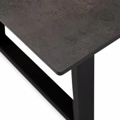 Spinoza - Raw Metal Top Dining Table
