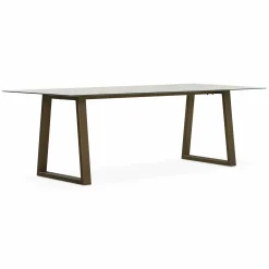 Spinoza - Raw Metal Top Dining Table