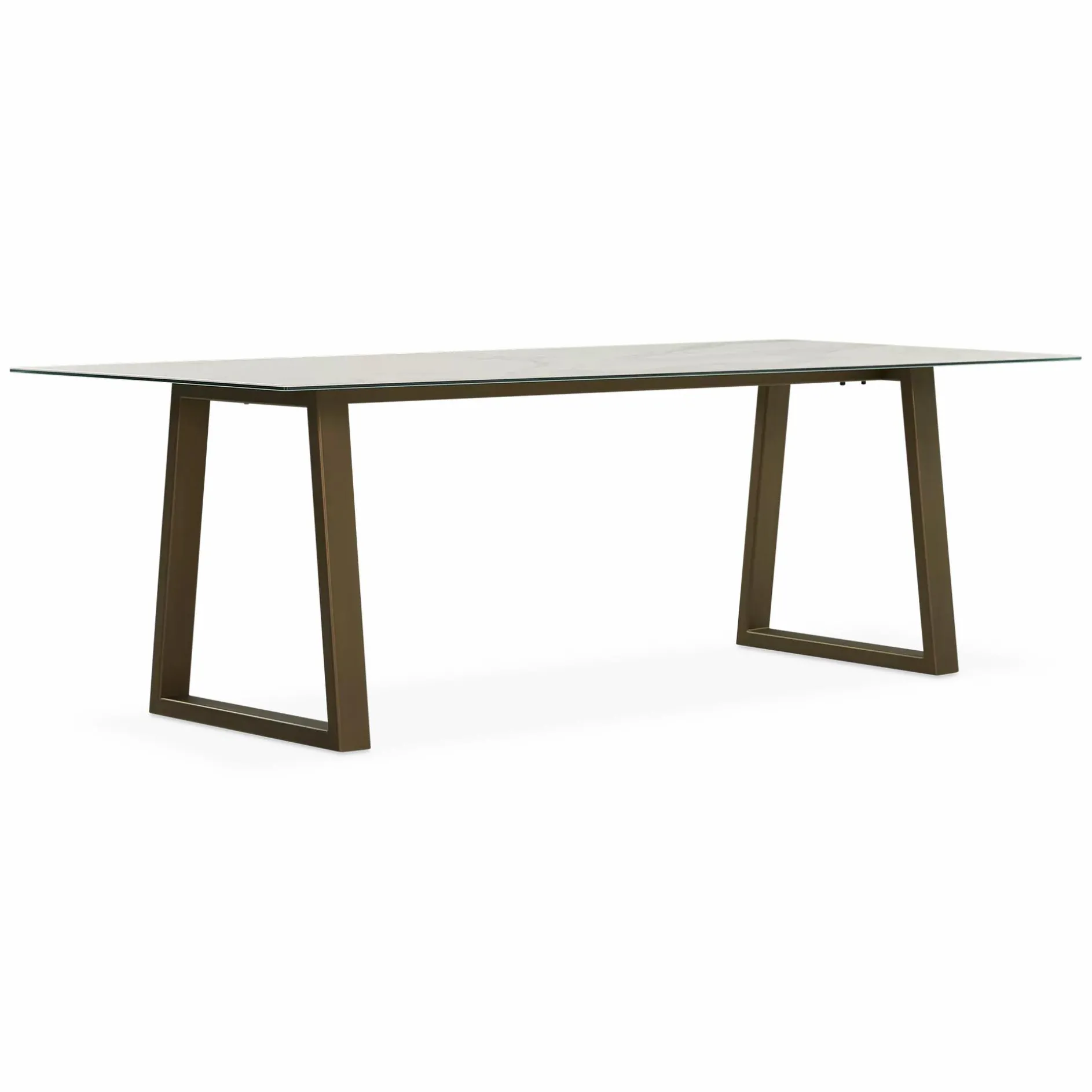 Spinoza - Raw Metal Top Dining Table