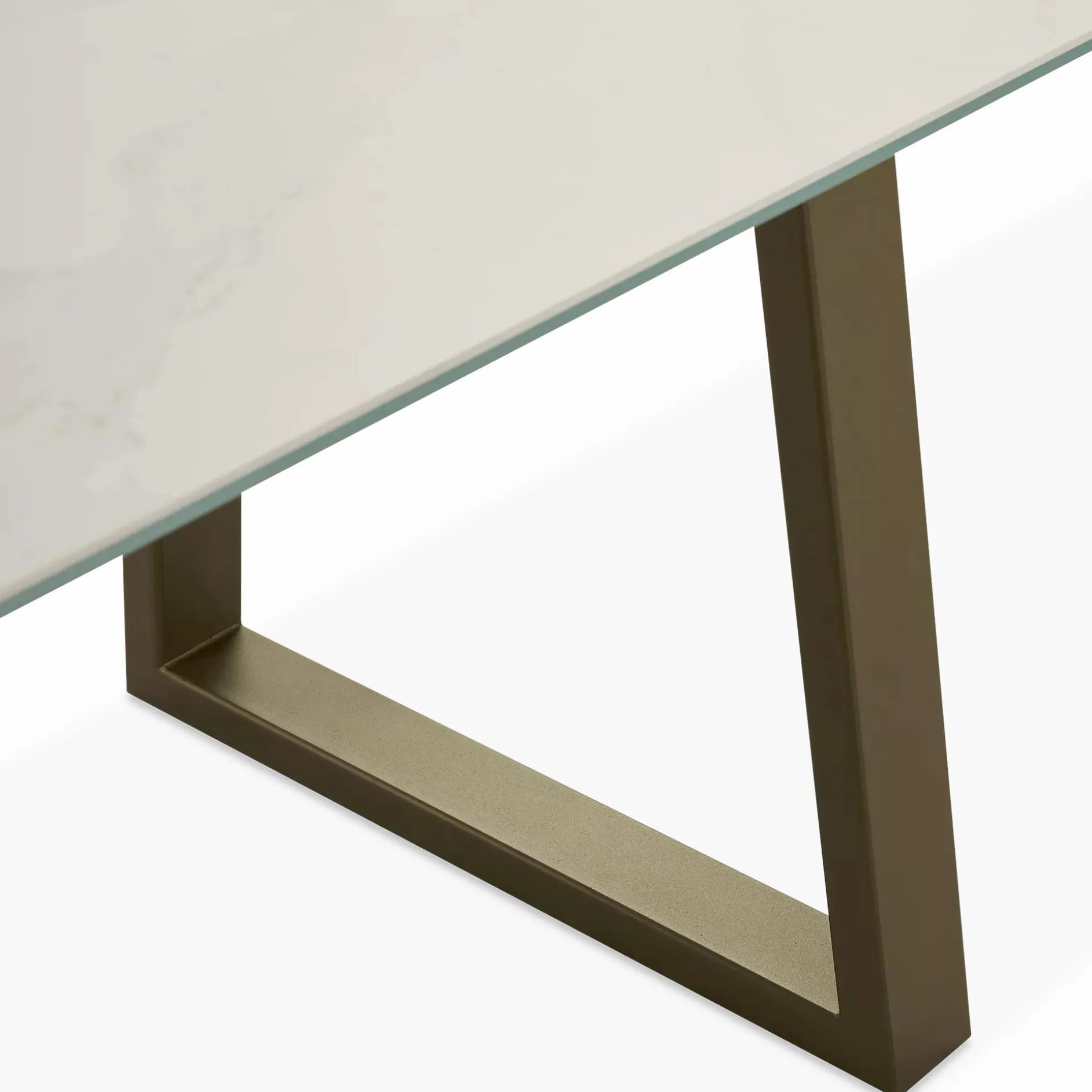 Spinoza - Raw Metal Top Dining Table