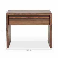 Step - Walnut Single-Drawer Bedside Table by Verbois