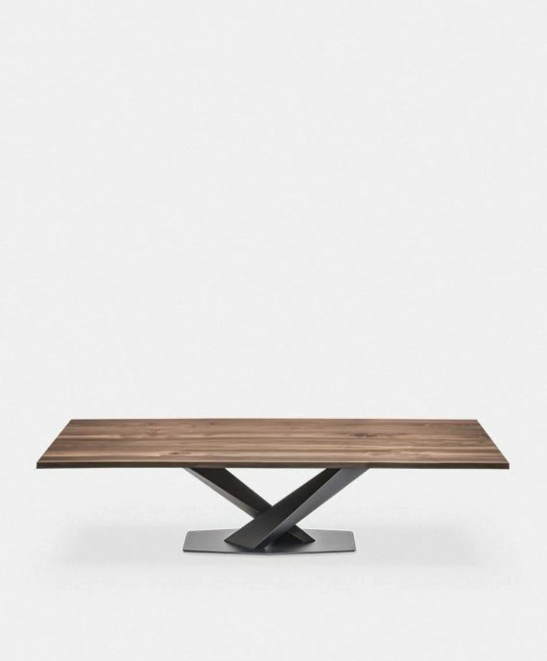 Stratos Wood - Solid Wood Top Dining Table by Cattelan Italia
