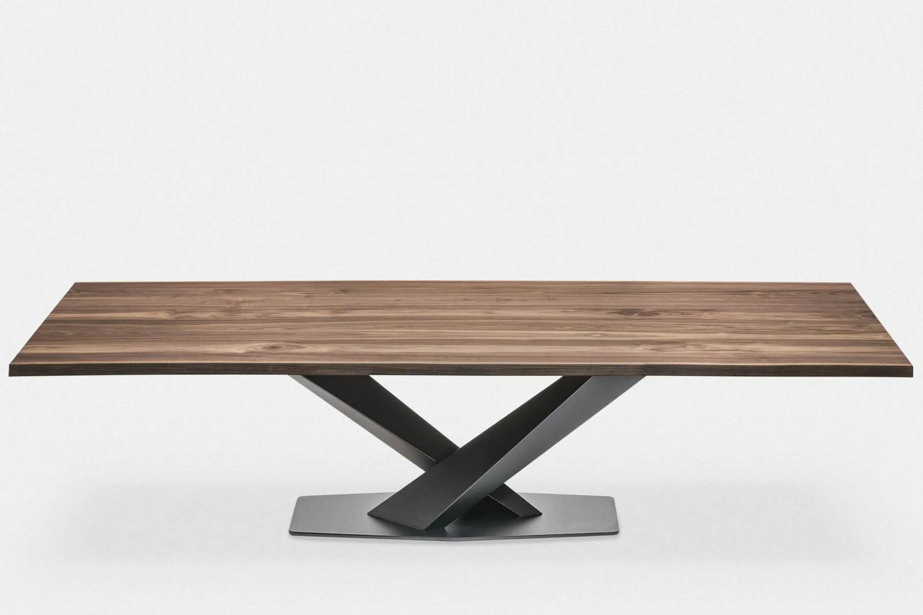 Stratos Wood - Solid Wood Top Dining Table by Cattelan Italia