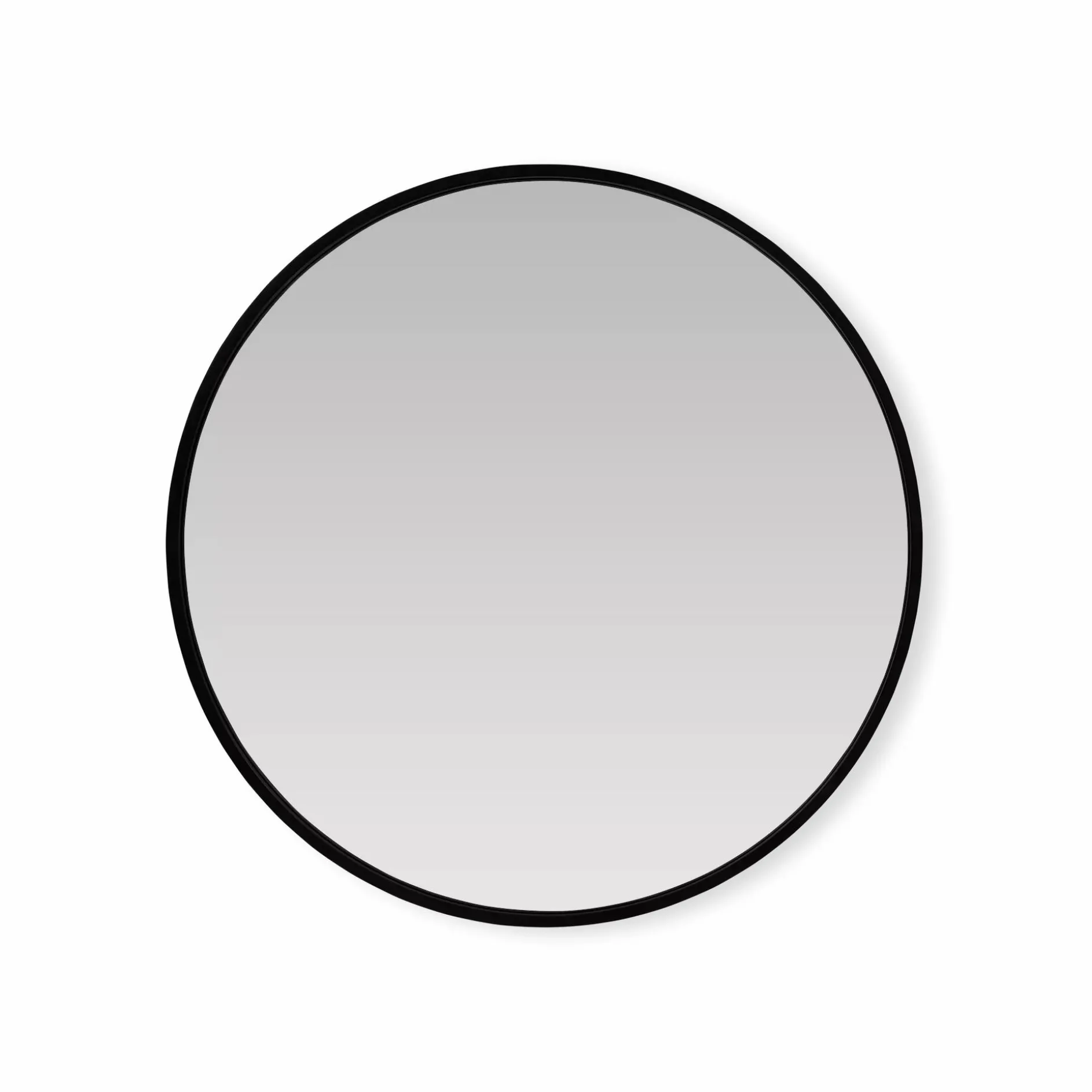Sun - Round mirror with black frame