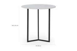 Tam Tam - Calacatta Ceramic Side Table by Trica