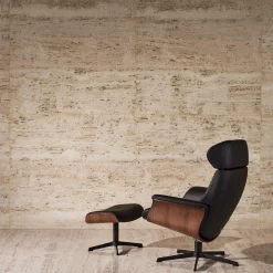 Timeout - Leather Recliner with Footrest by Conform
