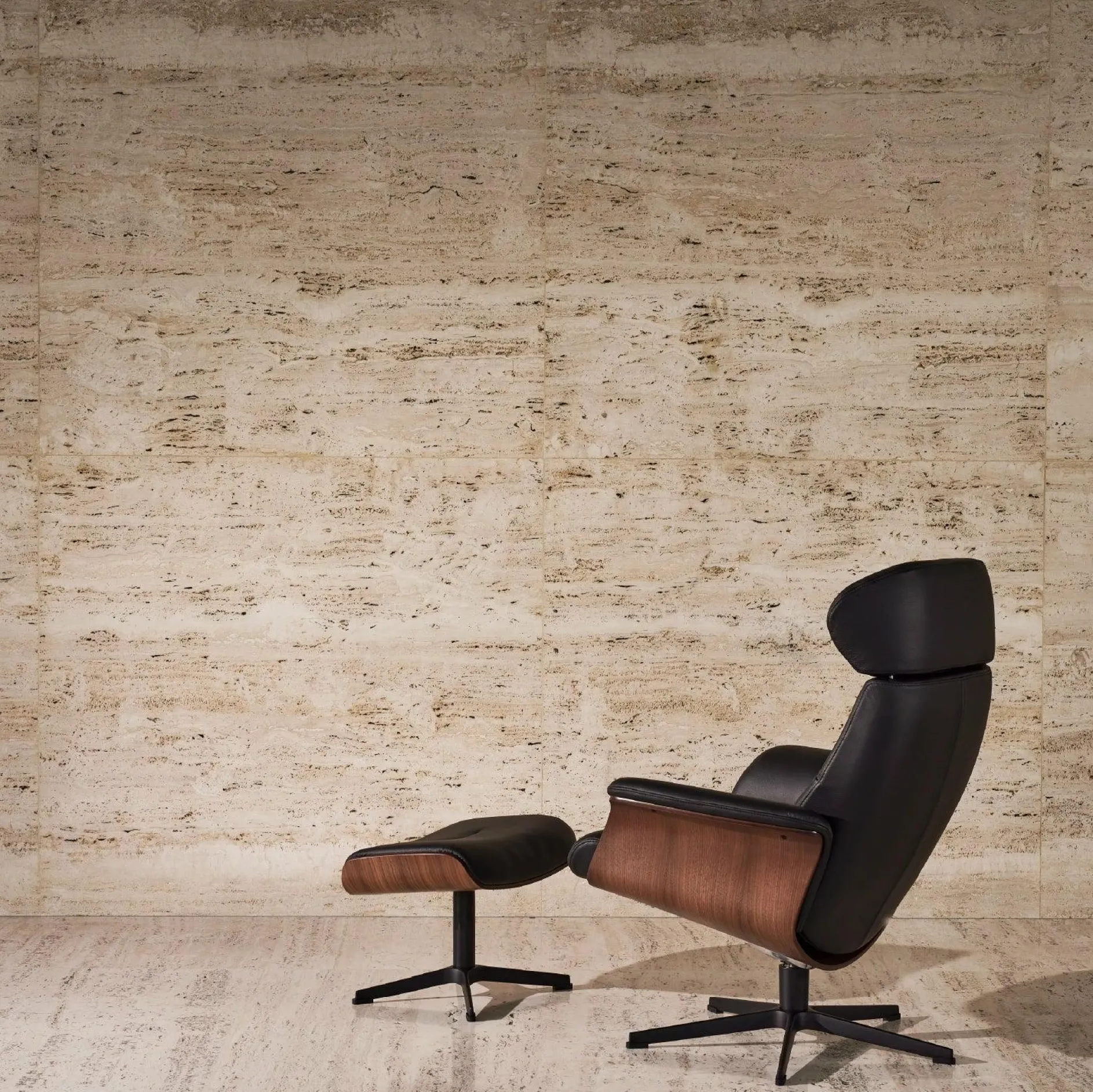 Timeout - Leather Recliner with Footrest by Conform