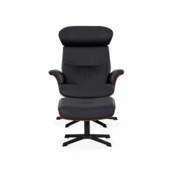Timeout - Leather Recliner with Footrest by Conform