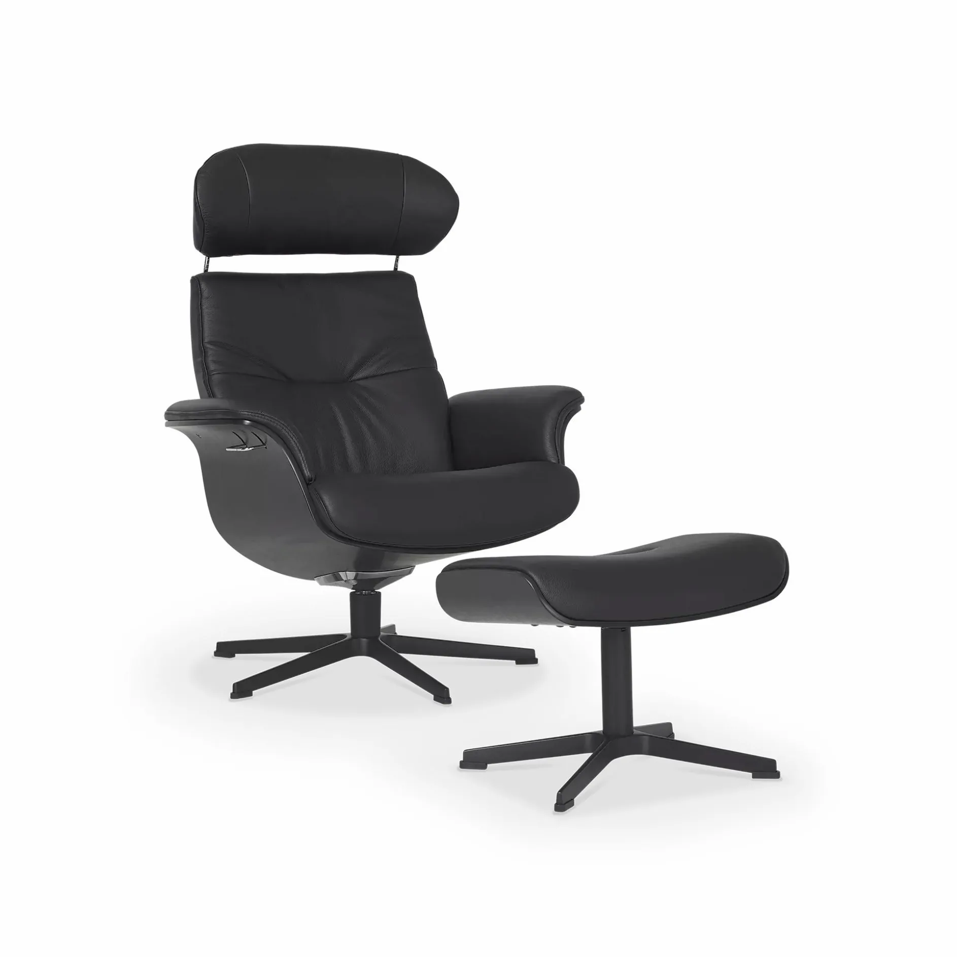 Timeout - Leather Recliner with Footrest by Conform