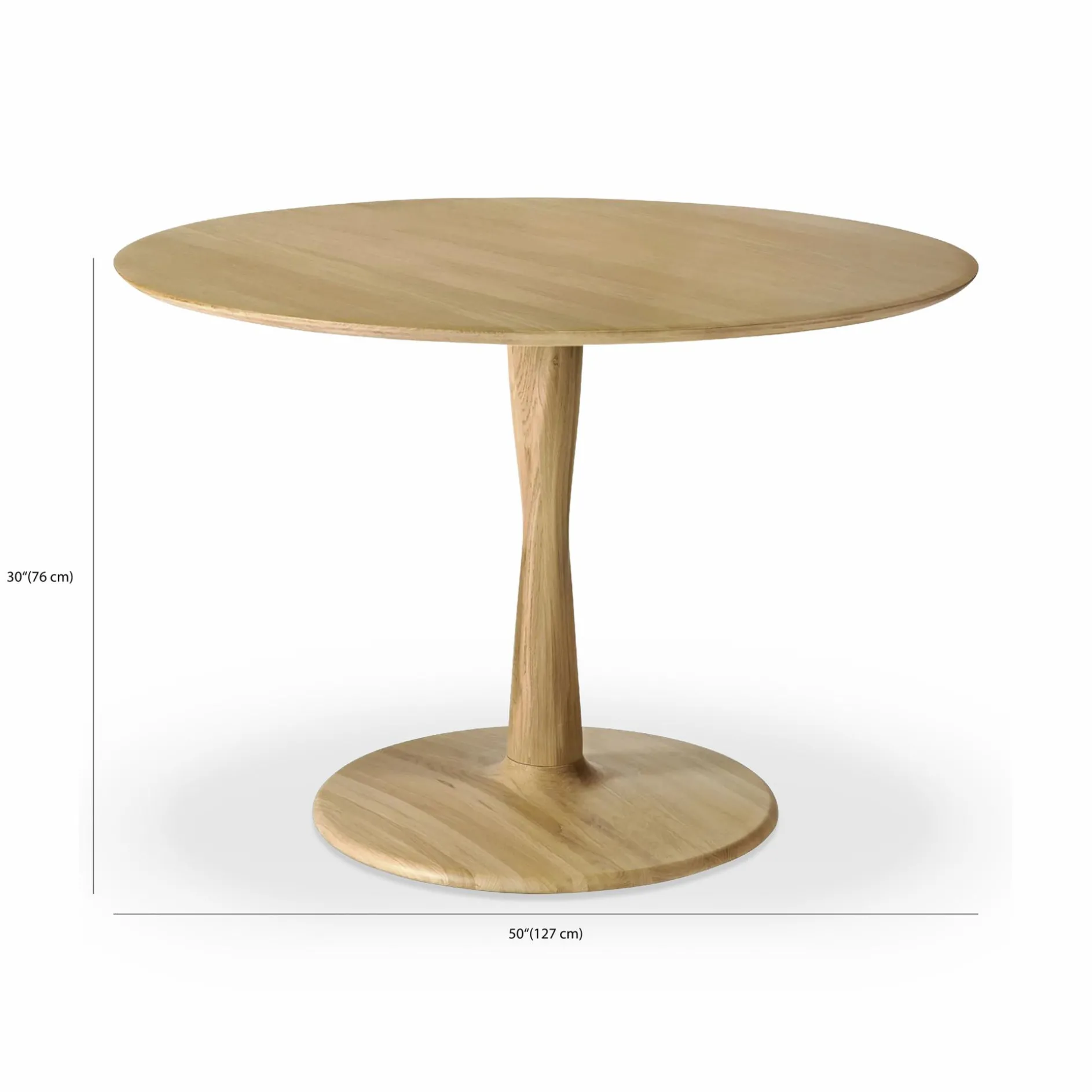 Torsion - Solid Oak Wood Table by Ethnicraft