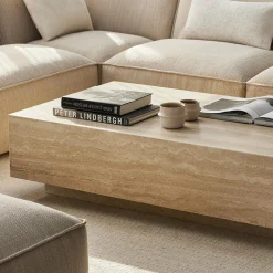 Traveri - Travertine Coffee Table