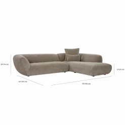 Tresor - Fabric-Upholstered Sectional Sofa by Miki Ferrari