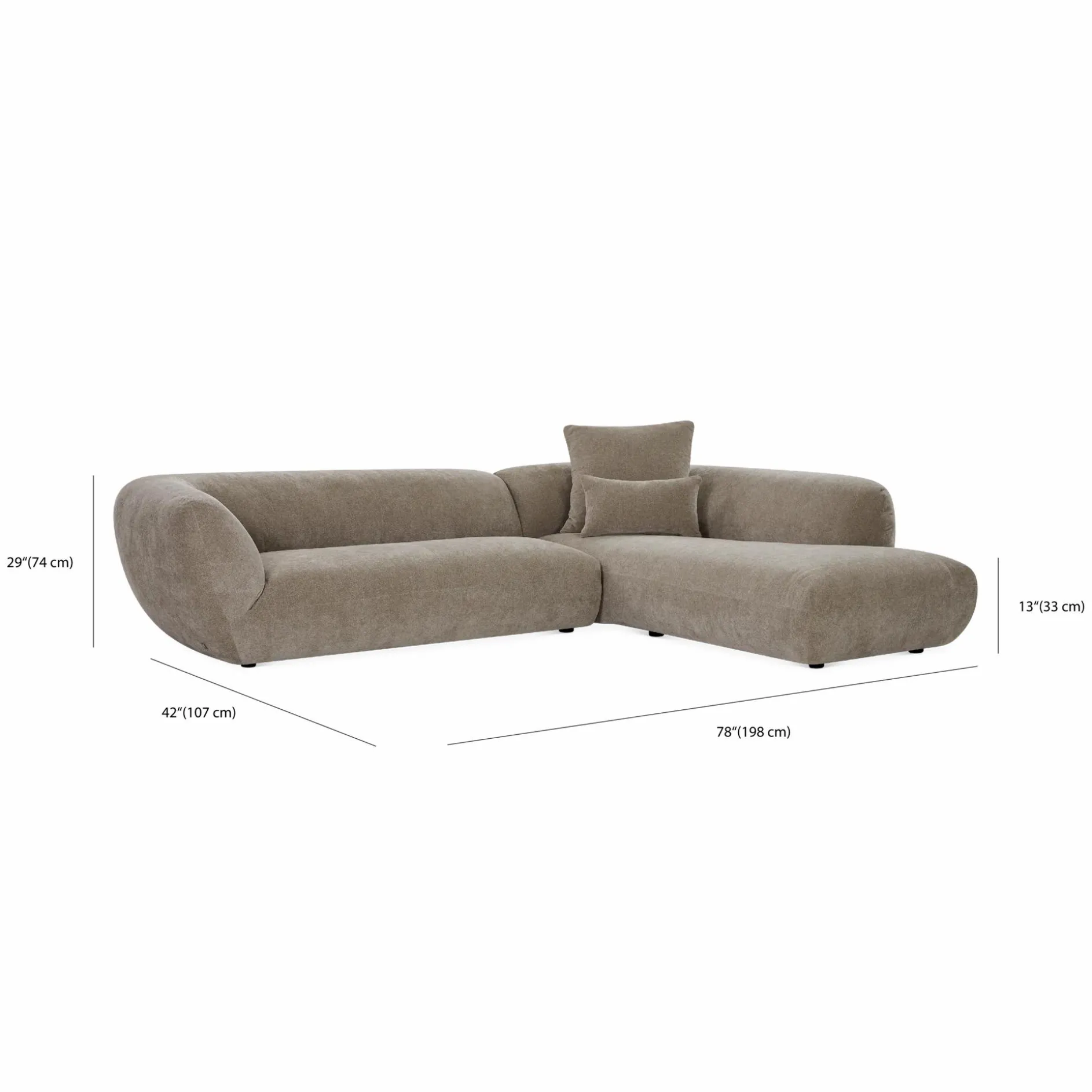 Tresor - Fabric-Upholstered Sectional Sofa by Miki Ferrari