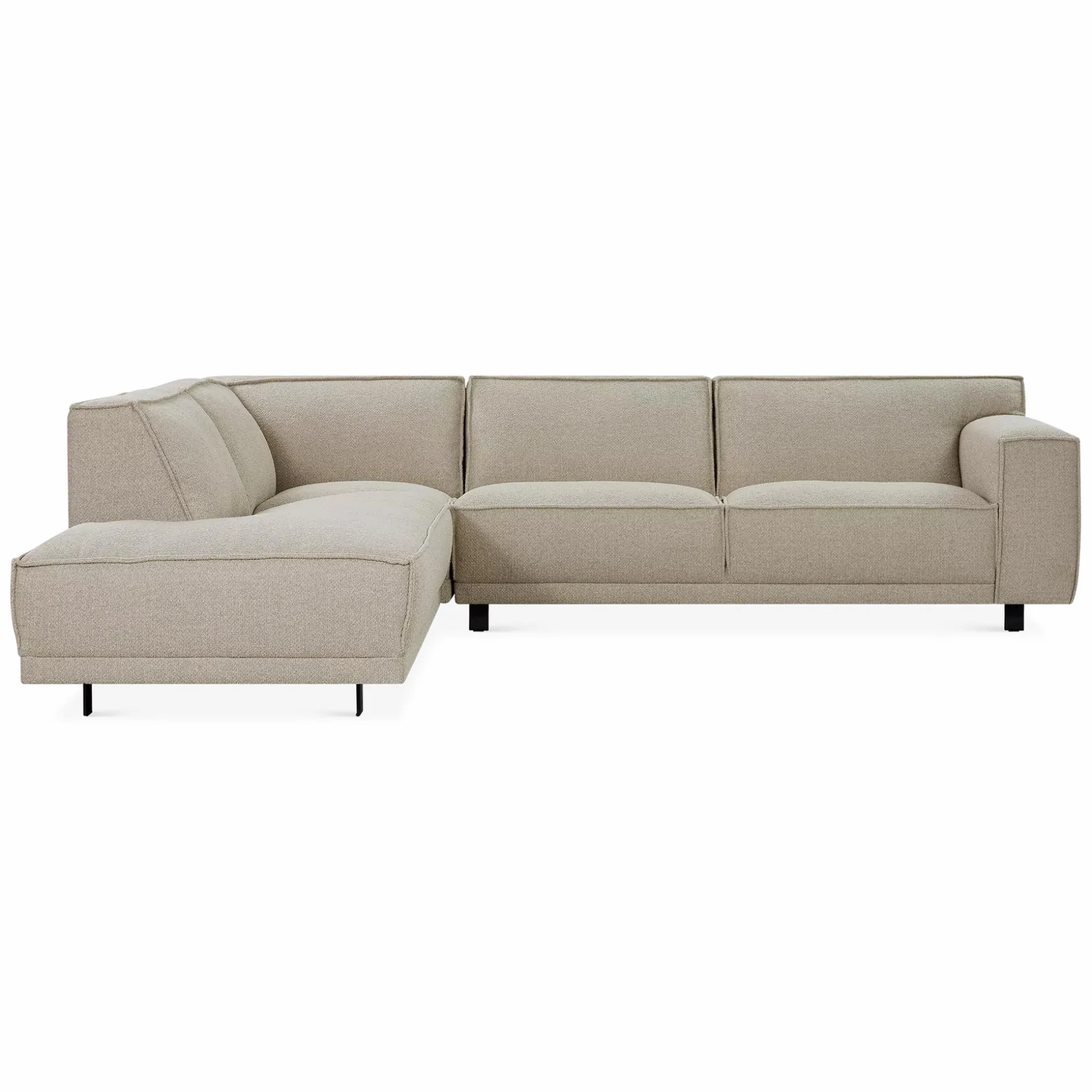 Trevis - Fabric-Upholstered Sectional Sofa by Furninova