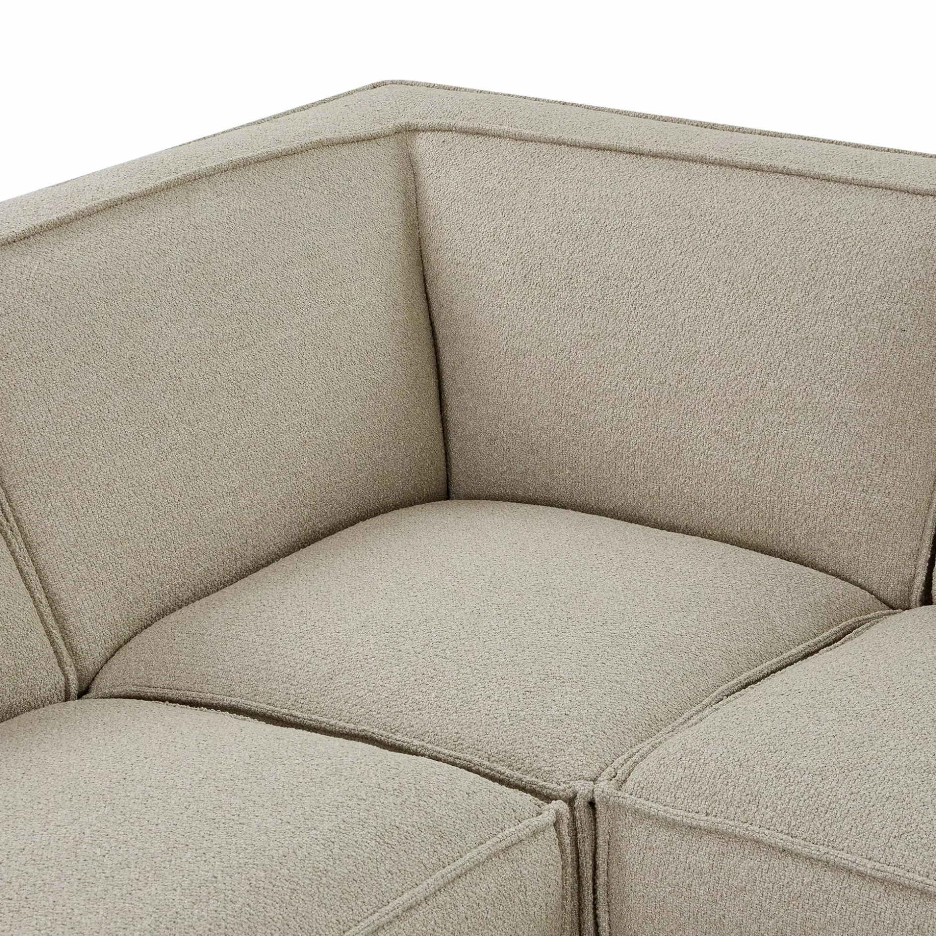 Trevis - Fabric-Upholstered Sectional Sofa by Furninova