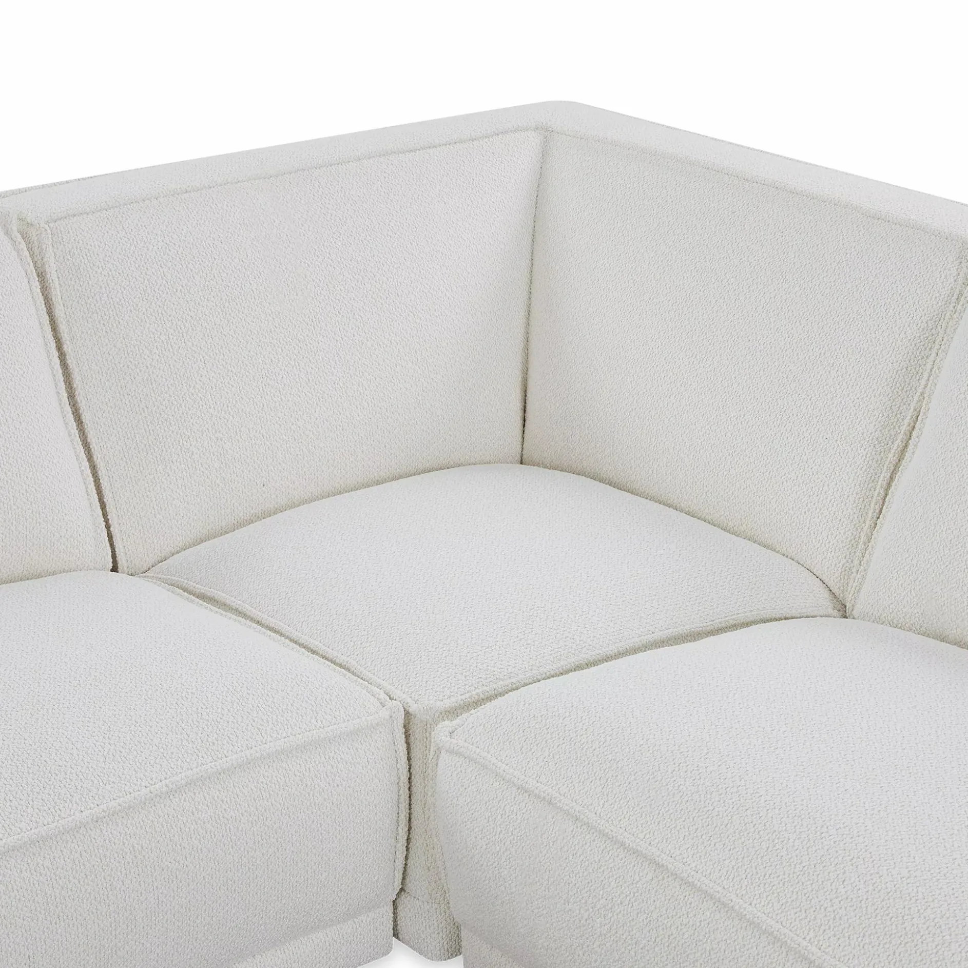Trevis - Fabric-Upholstered Sectional Sofa by Furninova