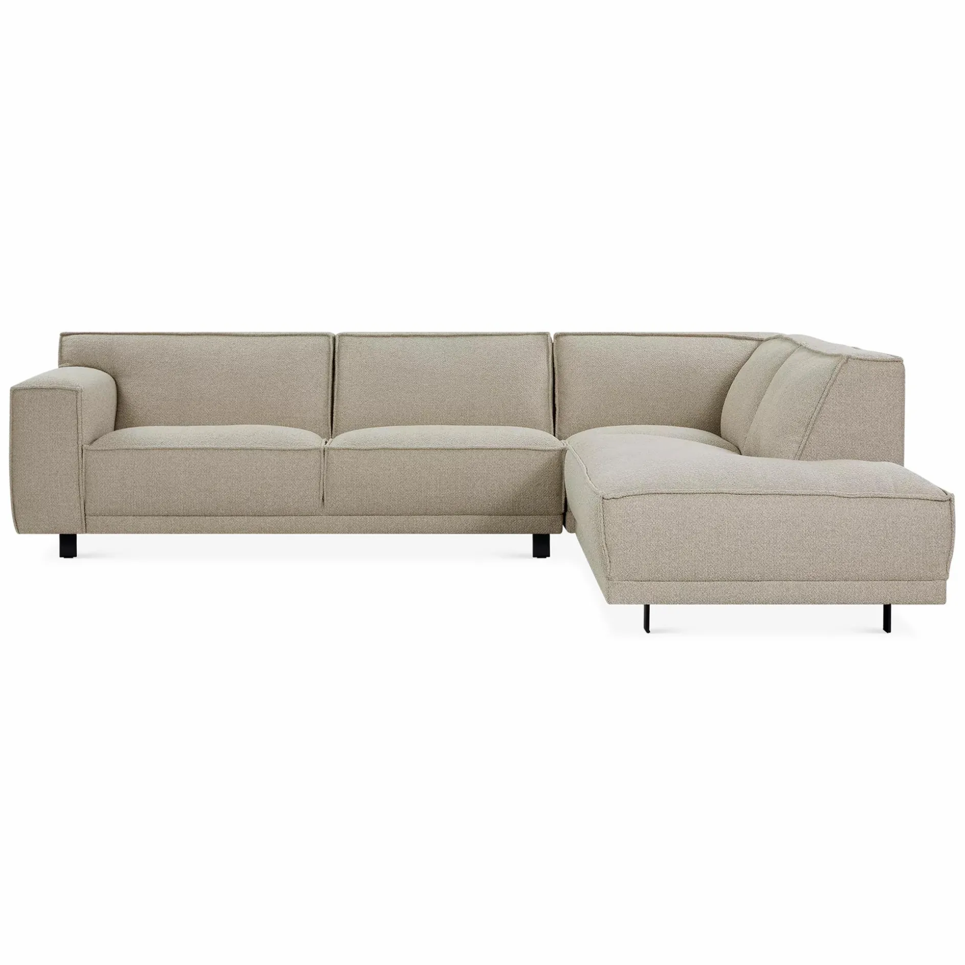Trevis - Fabric-Upholstered Sectional Sofa by Furninova