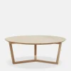 Tripod - Varnished Oak Coffee Table by Ethnicraft