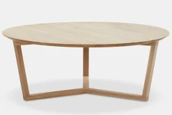 Tripod - Varnished Oak Coffee Table by Ethnicraft