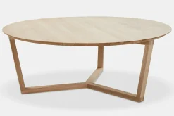 Tripod - Varnished Oak Coffee Table by Ethnicraft