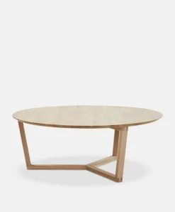 Tripod - Varnished Oak Coffee Table by Ethnicraft