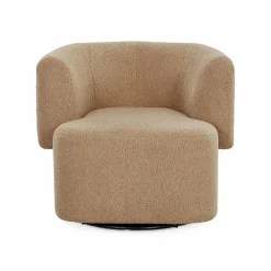 Tybalt - Faux Sheepskin Swivel Chair by Four Hands