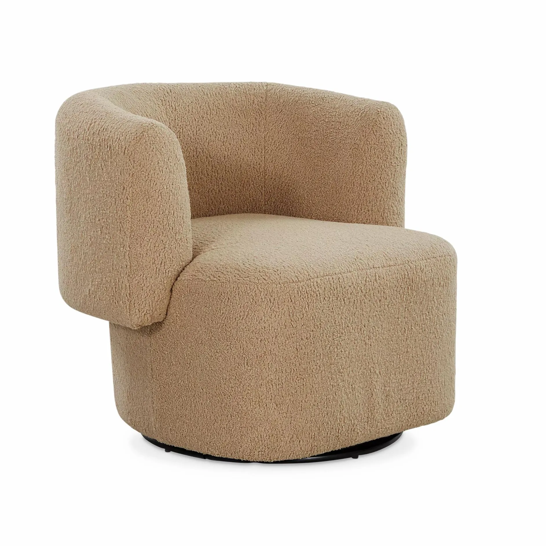 Tybalt - Faux Sheepskin Swivel Chair by Four Hands