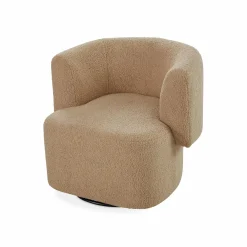 Tybalt - Faux Sheepskin Swivel Chair by Four Hands