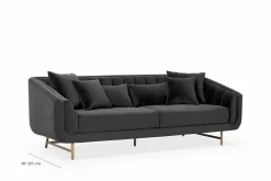Veera - Velvet 3-Seater Sofa