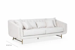 Veera - Velvet 3-Seater Sofa