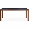 Vinci - Glass Top & Wood Base Dining Table by Mobican