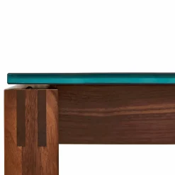 Vinci - Glass Top & Wood Base Dining Table by Mobican