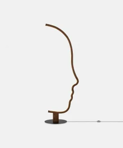 Vis a Vis - Walnut Wood Floor Lamp